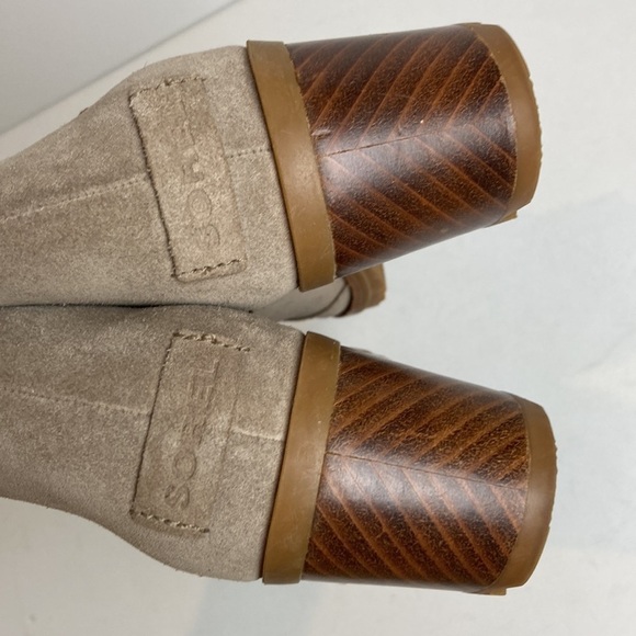 Sorel Cate Suede Cut-Out Chelsea Boot NL3384-240 Sz 8 Tan Bootie Normcore Winter - Picture 7 of 16